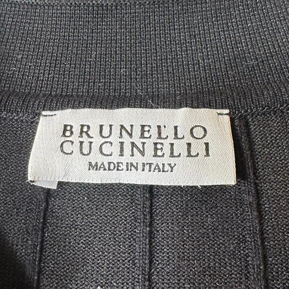Brunello Cucinelli Cotton Ribbed Knit Polo Shirt - Picture 6 of 8